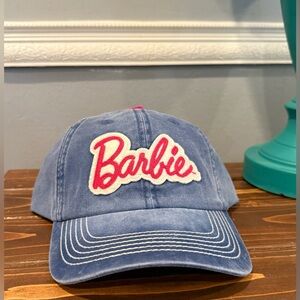 Wrangler Barbie Embroidered Snapback Adult Blue Washed Denim Hat NWT